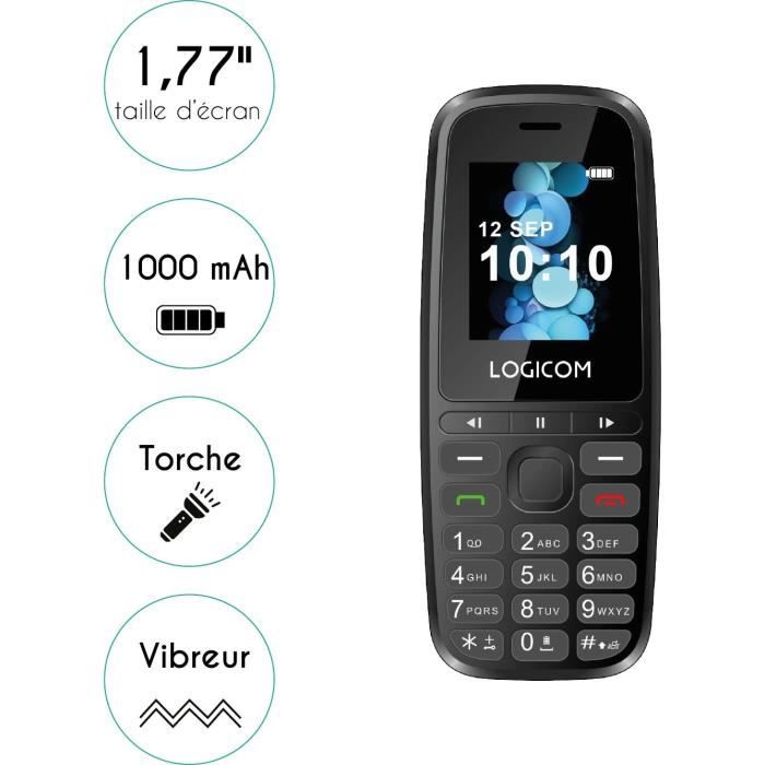 TÈlÈphone Mobile - LOGICOM - Posh 402 - Noir