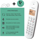 Téléphone fixe sans fil - LOGICOM - DECT ILOA 150 SOLO - Taupe - Sans répondeur