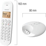 Téléphone fixe sans fil - LOGICOM - DECT ILOA 155T SOLO - Blanc - Avec répondeur