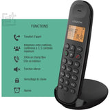 Téléphone fixe sans fil - LOGICOM - DECT ILOA 100 SOLO - Ardoise - Sans répondeur