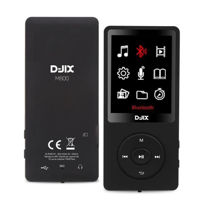 Baladeur MP4 - LOGICOM - M800 - 8GB - Bluetooth - 2.4'' - 300 mAh - USB-C