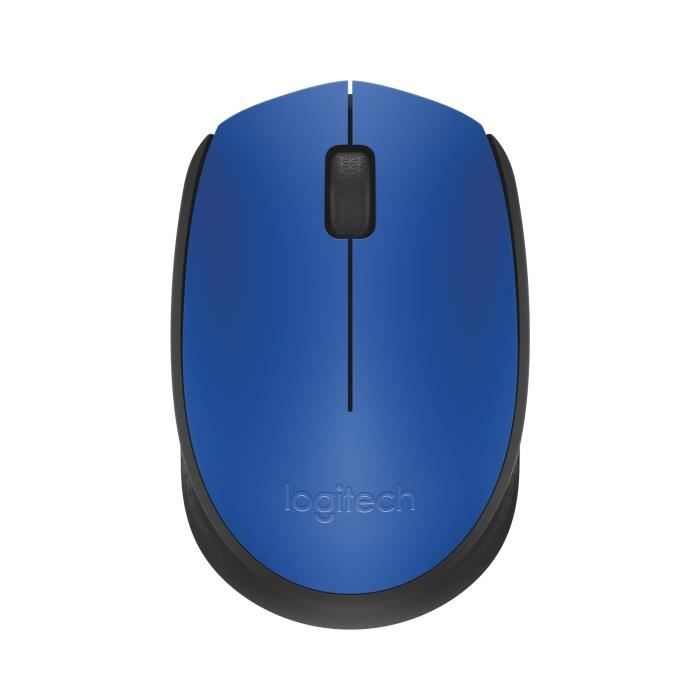 Souris sans fil Logitech Cordless Laser M171 (Noir/Bleu)