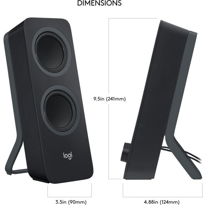 Enceinte PC - Sans fil - Logitech - Z207 - Noir