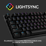 Clavier gamer - Filaire - Logitech G - G513 - AZERTY - Mécanique - RGB - Noir