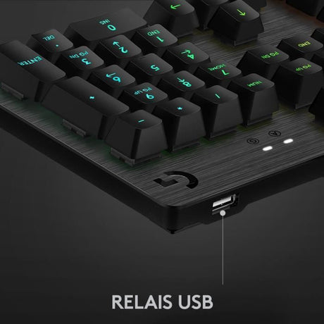 Clavier gamer - Filaire - Logitech G - G512 - GX Brown - AZERTY - Mécanique - Rétroéclairé - Noir