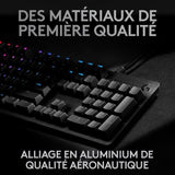 Clavier gamer - Filaire - Logitech G - G512 - GX Brown - AZERTY - Mécanique - Rétroéclairé - Noir