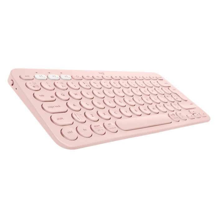 Clavier - Sans Fil - Logitech - K380 - AZERTY - Rose