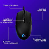 Souris gamer - Filaire - Logitech G - G203 - Noir