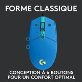 Souris gamer - Filaire - LOGITECH G - G203 - LIGHTSYNC - RGB - USB - Bleu