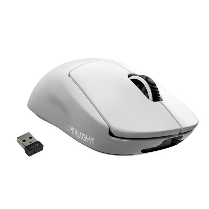Souris gamer - Sans fil - Logitech G - G Pro X Superlight - Blanc