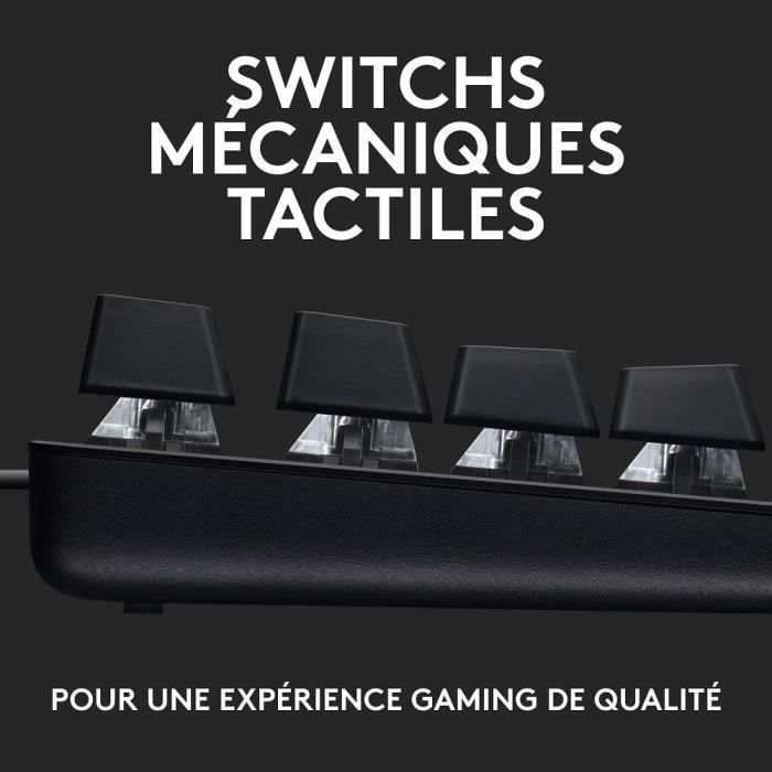 Clavier gamer - Filaire - Logitech G - G413 SE - Grande taille - MÈcanique - AZERTY - Noir