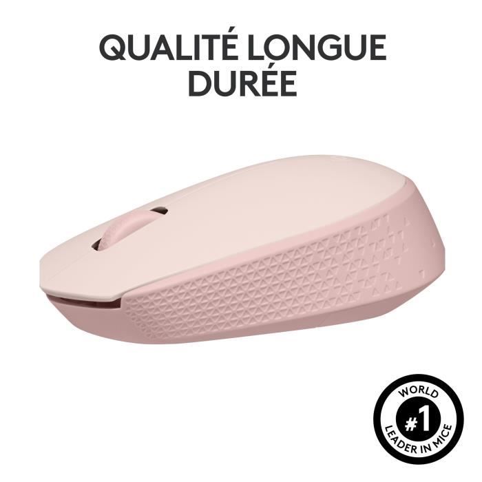 Souris - Sans Fil - Logitech - M171 - Ambidextre - Rose