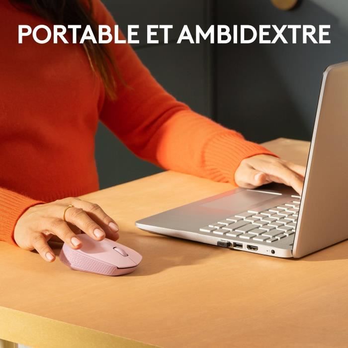 Souris - Sans Fil - Logitech - M171 - Ambidextre - Rose