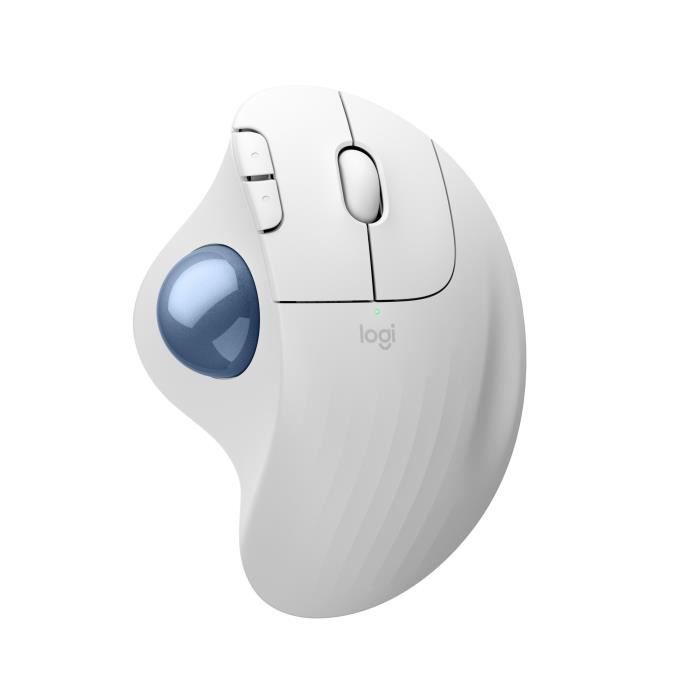 Souris - Sans fil - Logitech - Ergo M575S - Blanc