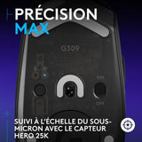 Souris gamer - Sans fil - Logitech G - G309 - Noir