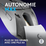 Souris gamer - Sans fil - Logitech G - G309 - Blanc