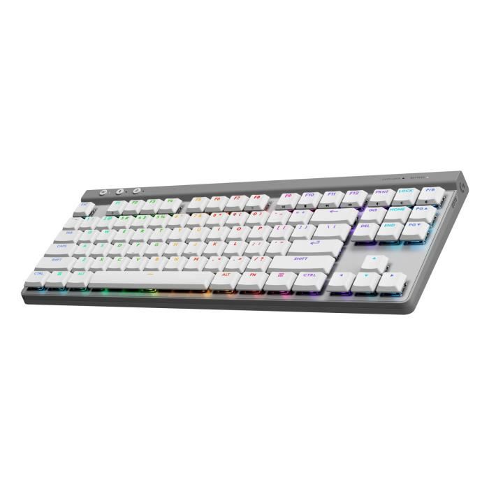 Gaming keyboard - Wireless - Logitech G - G515 Lightspeed TKL - GL Tactile Switch - AZERTY - White