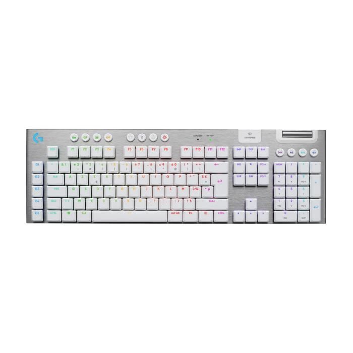 Gaming keyboard - wireless - Logitech G - G915 X - Tactile switch - AZERTY - White