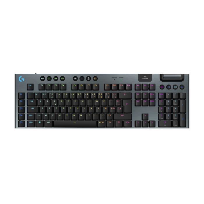 Gaming keyboard - wireless - Logitech G - G915 X - Clicky switch - AZERTY - Black