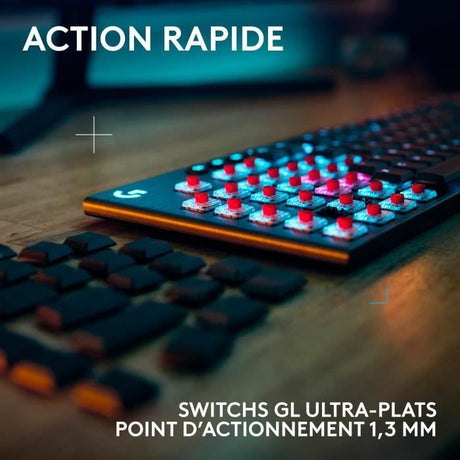 Clavier gamer - Sans fil - Logitech G - G915 TKL X - AZERTY - Switch linear - Noir