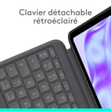 Etui clavier - Logitech - Combo Touch - AZERTY - Pour iPad Pro 13 pouces (M4 et M5)(2024 et 2025) - Graphite