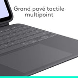 Etui clavier - Logitech - Combo Touch - AZERTY - Pour iPad Pro 13 pouces (M4 et M5)(2024 et 2025) - Graphite