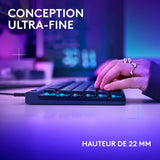 Clavier gamer - filaire - Logitech G - G515 TKL -  MÈcanique - RGB - AZERTY - Noir