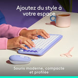 Souris - Sans fil - Logitech - Pop Mouse - Lilas
