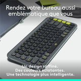 Clavier - Sans fil - Logitech - Pop Icon Keys -  AZERTY - Graphite