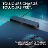 Tapis de souris gamer - Logitech G - Powerplay 2 - Systeme de charge sans fil  - Noir