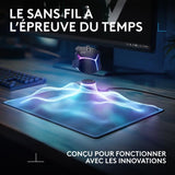 Tapis de souris gamer - Logitech G - Powerplay 2 - Systeme de charge sans fil  - Noir