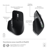 Souris - Sans fil - Logitech - MX Master 3S - Gris Sideral - Pour Mac