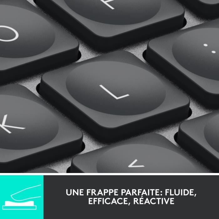 Clavier - Sans Fil - Logitech - MX Keys Mini - rÈtroÈclairÈ - AZERTY - Noir