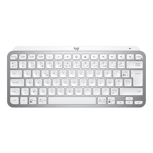 Clavier - Sans Fil - Logitech - MX Keys Mini - AZERTY - Rétroéclairé - Gris clair
