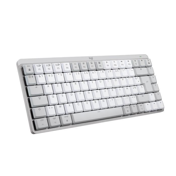 Logitech MX Mechanical Mini Keyboard for Mac Illuminated Wireless Keyboard - Pale Grey