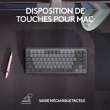Clavier - Sans fil - Logitech - MX Mechanical Mini - Pour Mac - Gris sidÈral