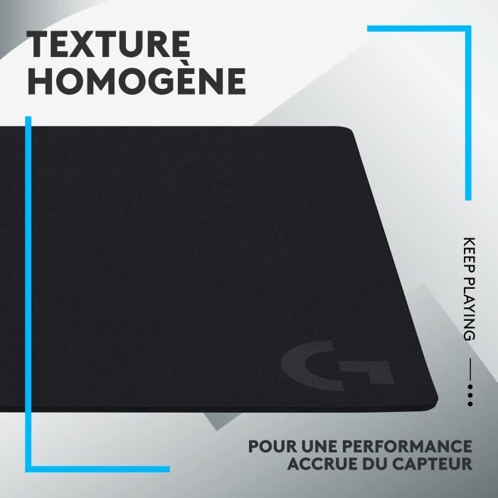 Tapis de souris gamer - Logitech G-  G640 - Noir