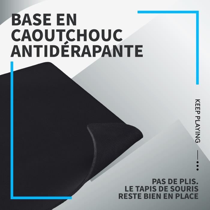 Tapis de souris gamer - Logitech G-  G640 - Noir