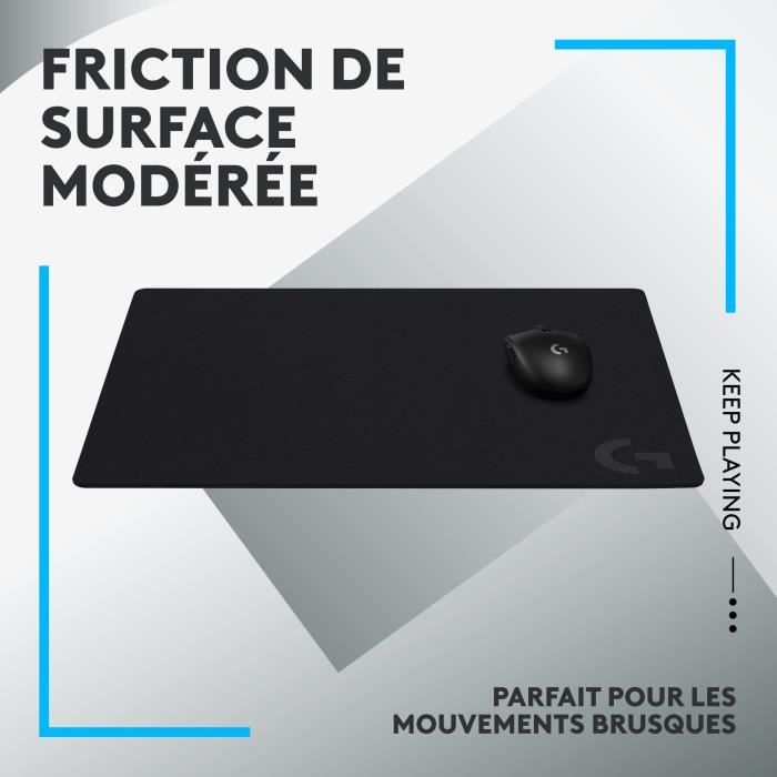Tapis de souris gamer - Logitech G-  G640 - Noir