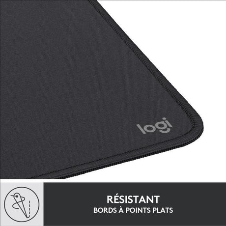 Tapis de souris - Logitech - Série Studio - Glissement facile - Noir