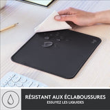 Tapis de souris - Logitech - Série Studio - Glissement facile - Noir