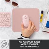 Tapis de souris - Logitech - SÈrie Studio - Glissement facile - Rose