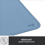Tapis de souris - Logitech - SÈrie Studio - Glissement facile - Bleu Gris