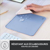 Tapis de souris - Logitech - SÈrie Studio - Glissement facile - Bleu Gris