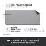 Tapis de souris - Logitech - Desk Mat - Studio Série - Gris