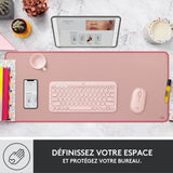 Tapis de souris - Logitech - Desk Mat - Studio Série - Rose