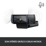 Webcam - Full HD 1080p - Logitech - C920 S - Microphone intégré