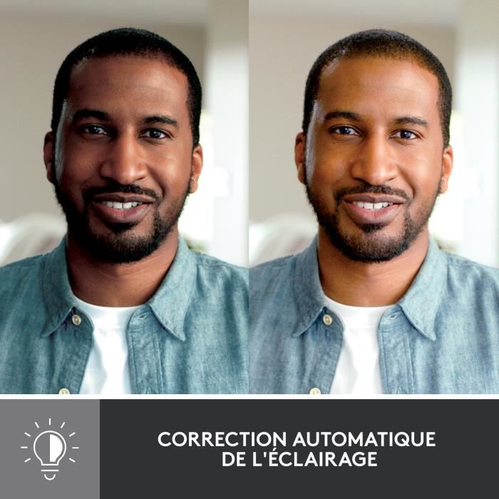 Webcam - Full HD 1080p -  Logitech - Brio 500 - Microphone intégré - Graphite