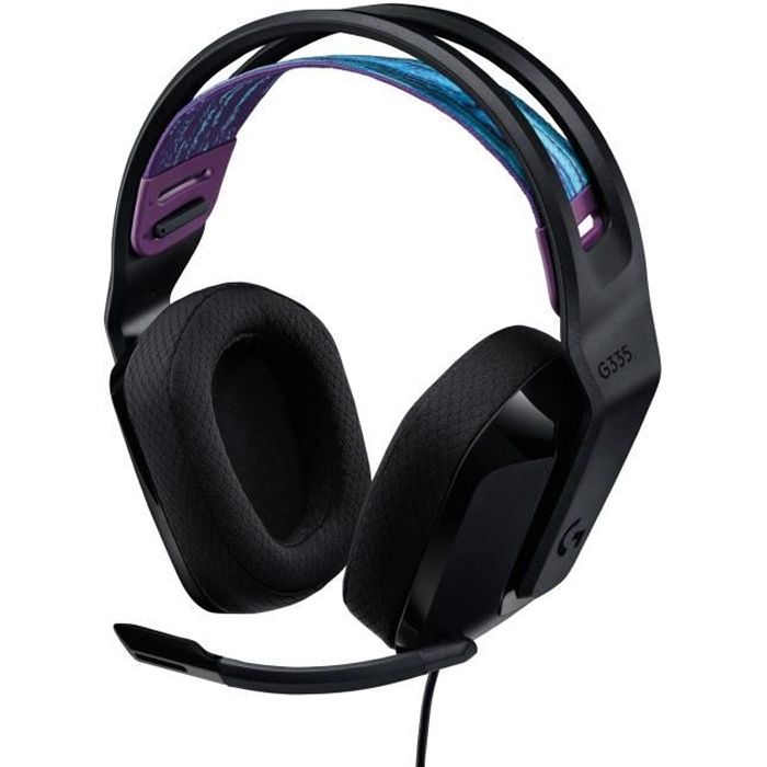 Casque gamer - Filaire - Logitech G - G335  - Léger - Noir