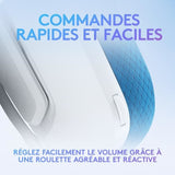 Casque Gamer filaire Logitech G335 (Blanc/Bleu)